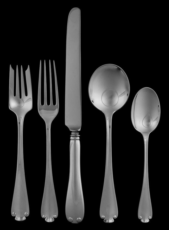Flemish (Sterling, 1911, No Monograms) 5 Piece Place Size Setting by Tiffany & CO SILVER-1