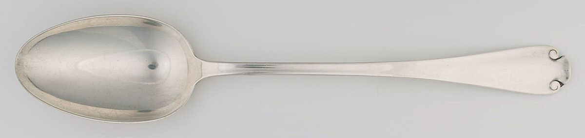 Flemish (Sterling, 1911, No Monograms) Gravy Dressing Spoon Solid with Button Large by Tiffany & CO SILVER-1