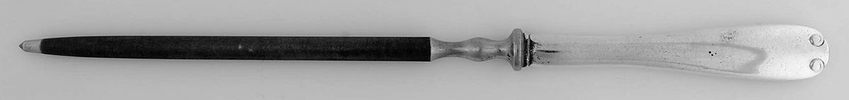 Flemish (Sterling, 1911, No Monograms) Large Roast Steel Rod Knife Sharpener by Tiffany & CO SILVER-1