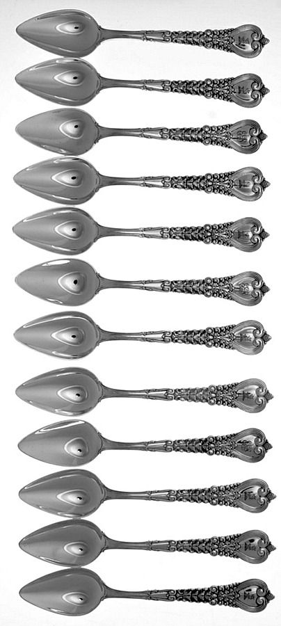 Florentine (Sterling, 1900) Fruit/Orange Spoon - Set of 12 by Tiffany & CO SILVER-1