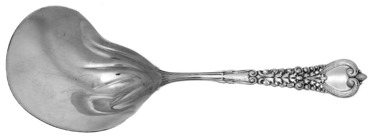 Florentine (Sterling, 1900) Berry Casserole Spoon w/Kidney Bowl by Tiffany & CO SILVER-1
