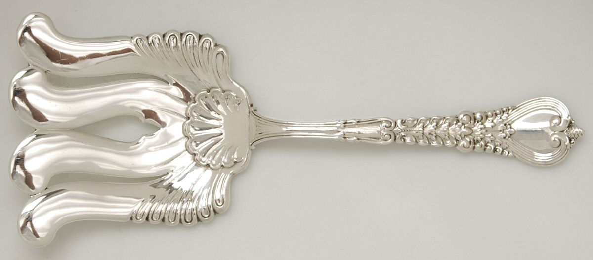 Florentine (Sterling, 1900) Large Solid Asparagus Serving Fork by Tiffany & CO SILVER-1