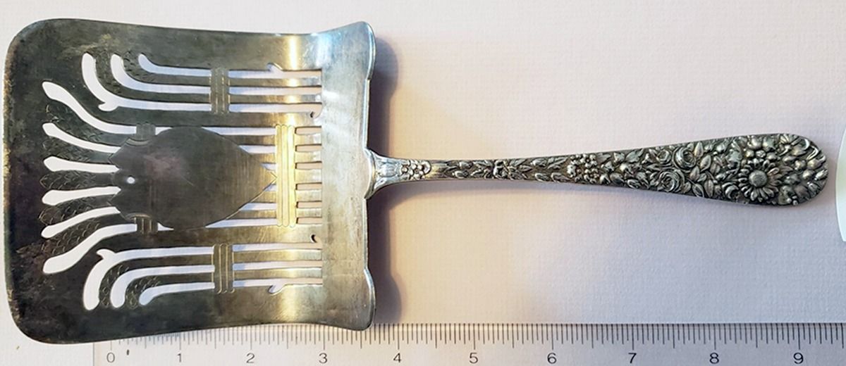 Floral (Silverplate, 1884) Solid Asparagus Server by Tiffany & CO SILVER-1