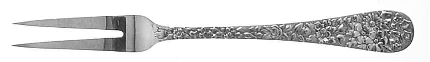Floral (Silverplate, 1884) Individual Solid Fruit Fork by Tiffany & CO SILVER-1