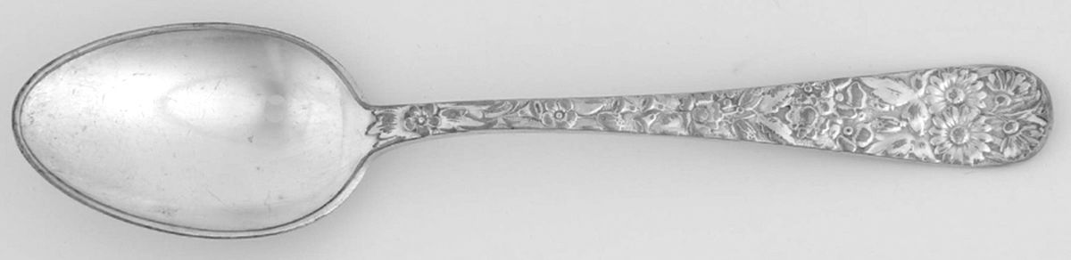 Floral (Silverplate, 1884) Monogram Teaspoon by Tiffany & CO SILVER-1