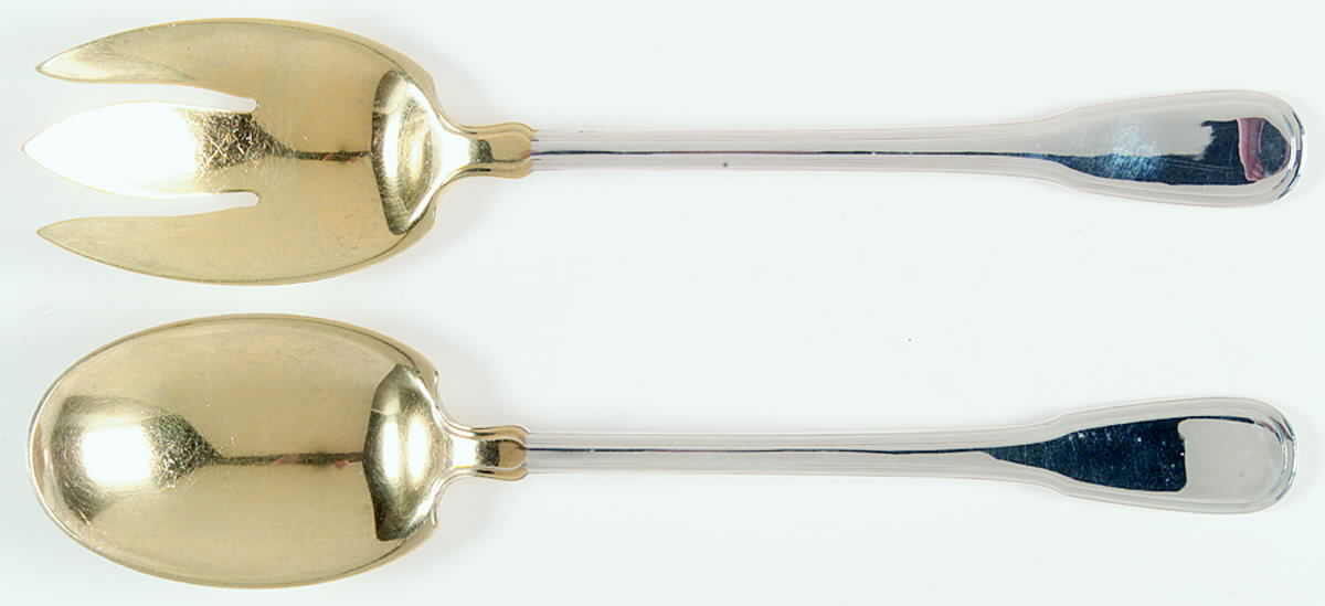 Gramercy (Sterling, 1921) Solid Oversized Serving Salad Set by Tiffany & CO SILVER-1