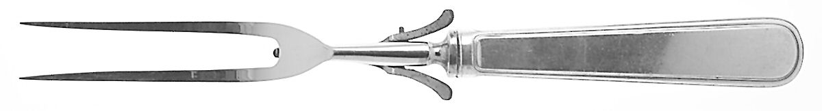 Gramercy (Sterling, 1921) Large Stainless-Prong Roast Carving Fork by Tiffany & CO SILVER-1