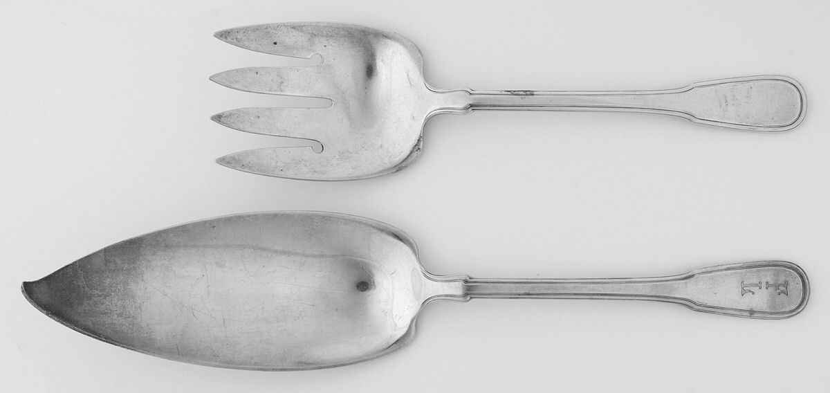 Gramercy (Sterling, 1921) 2 Piece Large Solid Fish Serving Set by Tiffany & CO SILVER-1