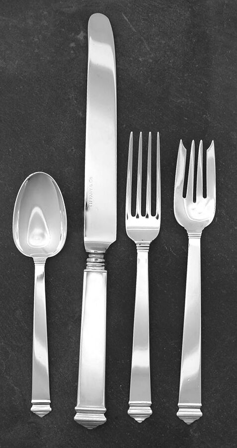 Hampton (Sterling, 1934, No Monograms) 32  Piece Estate Set by Tiffany & CO SILVER-1