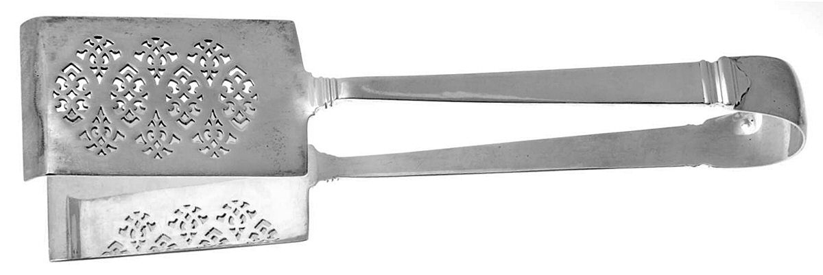 Hampton (Sterling, 1934, No Monograms) Solid Piece Aspragus Tongs by Tiffany & CO SILVER-1