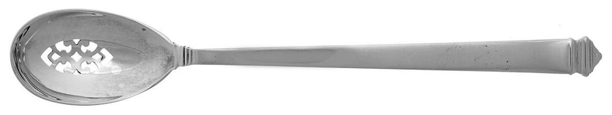 Hampton (Sterling, 1934, No Monograms) Pierced Bowl Short Handle Olive Spoon by Tiffany & CO SILVER-1