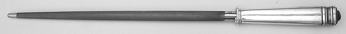 Hampton (Sterling, 1934, No Monograms) Large Roast Steel Rod Knife Sharpener by Tiffany & CO SILVER-1