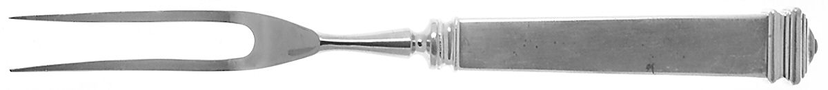 Hampton (Sterling, 1934, No Monograms) Small Steak Carving Fork with Stainless Prongs by Tiffany & CO SILVER-1