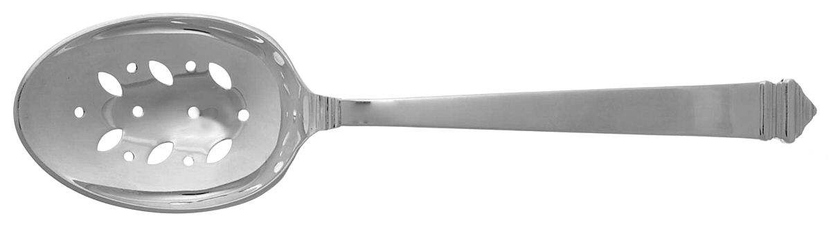 Hampton (Sterling, 1934, No Monograms) Pierced Vegetable Serving Spoon by Tiffany & CO SILVER-1