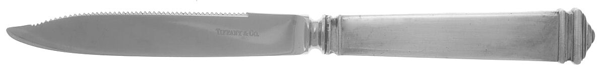 Hampton (Sterling, 1934, No Monograms) Orange Knife with Stainless Blade by Tiffany & CO SILVER-1