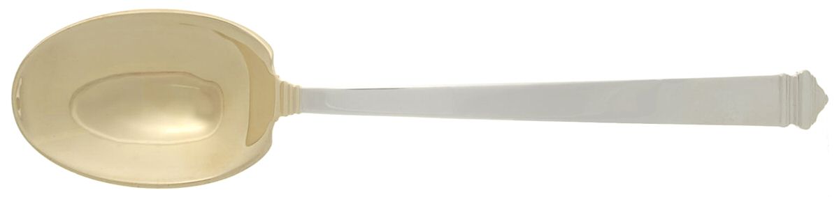 Hampton (Sterling, 1934, No Monograms) Oversize Solid Salad Serving Spoon by Tiffany & CO SILVER-1