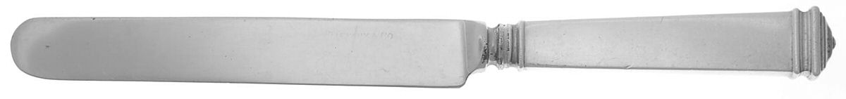 Hampton (Sterling, 1934, No Monograms) Blunt Hollow Knife with Bolster by Tiffany & CO SILVER-1