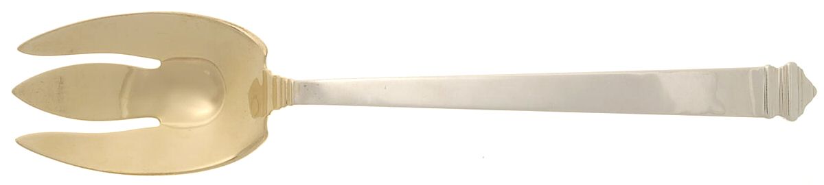 Hampton (Sterling, 1934, No Monograms) Oversize Solid Salad Servng Fork by Tiffany & CO SILVER-1