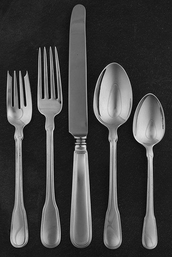 Hamilton (Sterling, 1938, No Monos) 5 Piece Dinner Size Setting by Tiffany & CO SILVER-1
