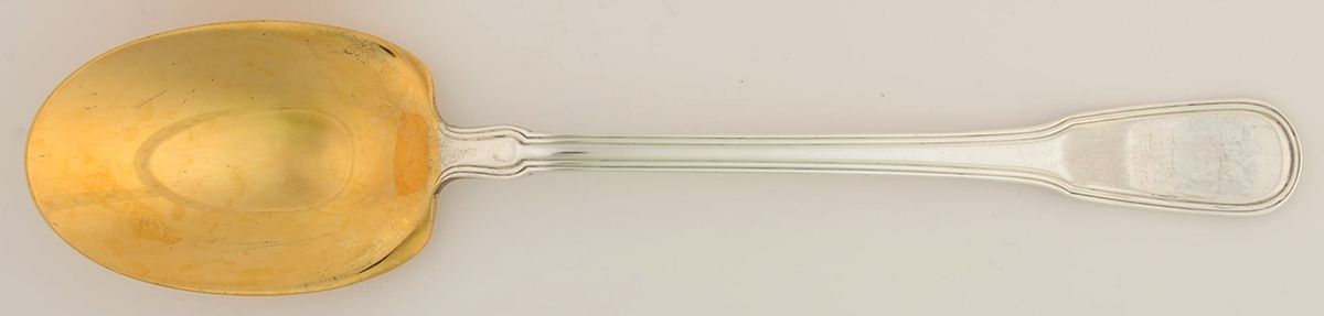 Hamilton (Sterling, 1938, No Monos) Solid Salad Serving Spoon by Tiffany & CO SILVER-1
