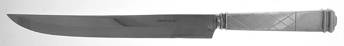 Harlequin (Sterling, 1956) Large Stainless Blade Roast Carving Knife by Tiffany & CO SILVER-1