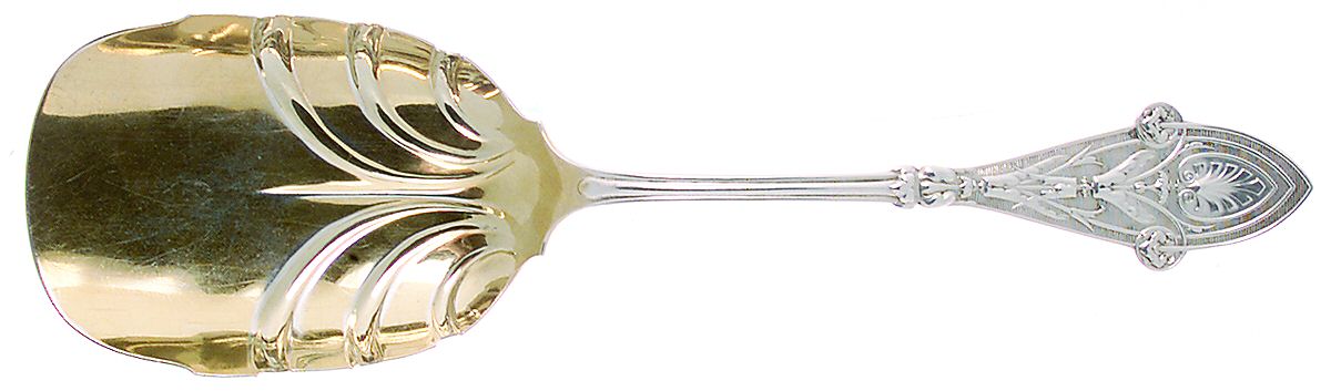 Italian (Sterling, 1870) Solid Berry Serving Scoop by Tiffany & CO SILVER-1