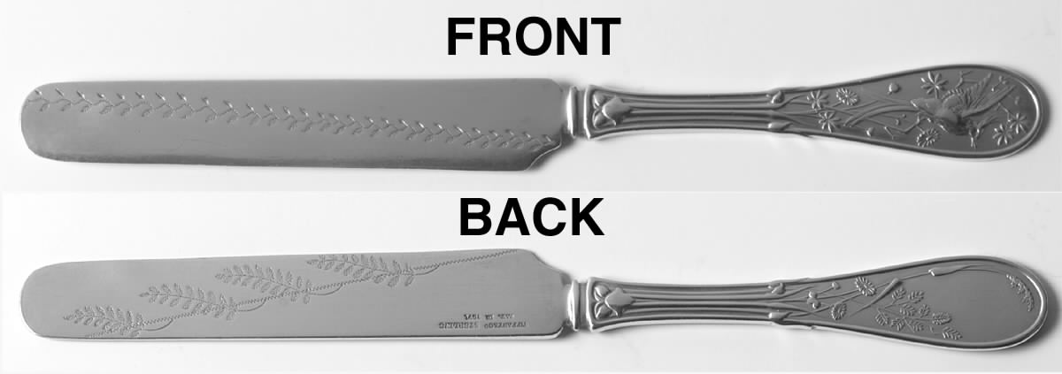 Japanese (Sterling, 1871, No Monograms) Solid Dessert/Tea Knife by Tiffany & CO SILVER-1