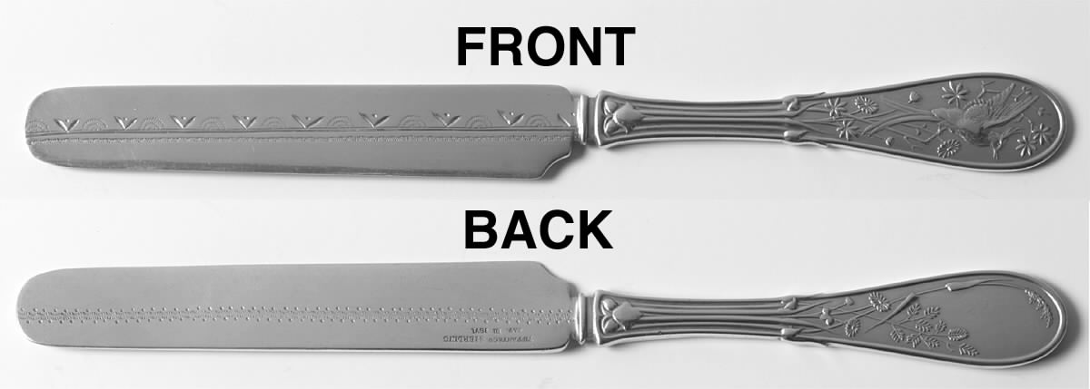 Japanese (Sterling, 1871, No Monograms) Solid Dessert/Tea Knife by Tiffany & CO SILVER-1