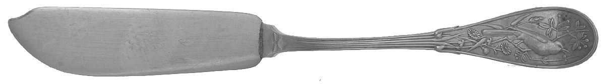Japanese (Sterling, 1871, No Monograms) Flat Handle Master Butter Knife by Tiffany & CO SILVER-1