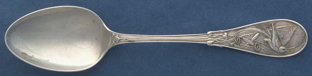 Japanese (Sterling, 1871, No Monograms) Dessert/Oval Soup Spoon by Tiffany & CO SILVER-1