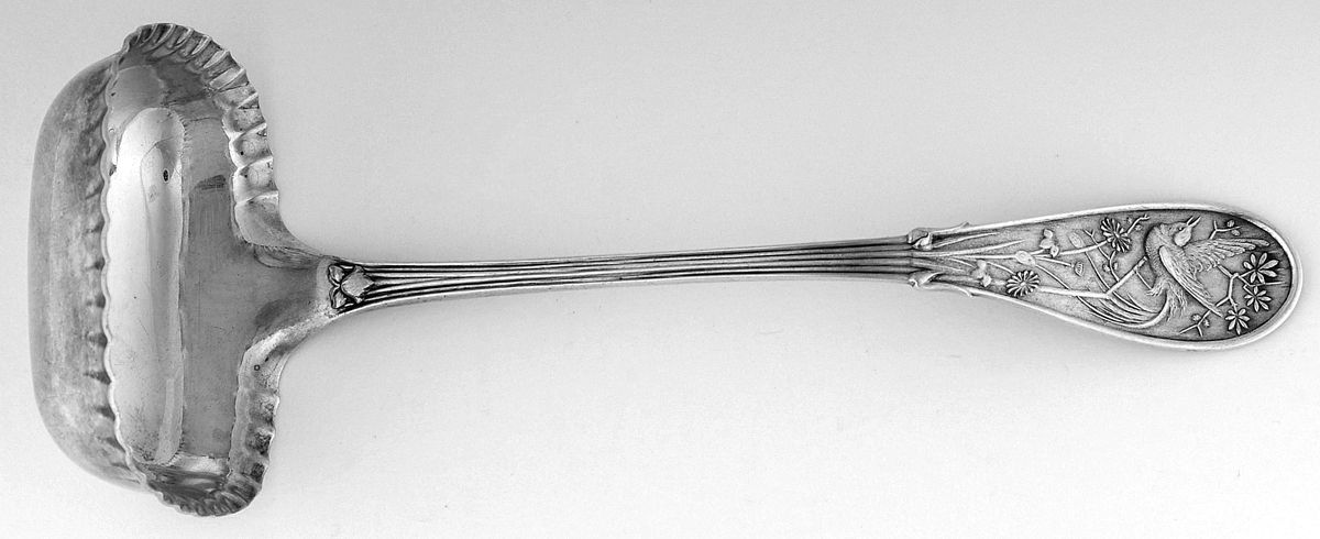 Japanese (Sterling, 1871, No Monograms) Rectangular Flat Sauce Ladle by Tiffany & CO SILVER-1