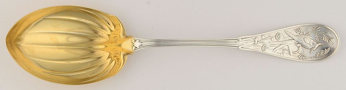 Japanese (Sterling, 1871, No Monograms) Solid Salad Serving Spoon by Tiffany & CO SILVER-1