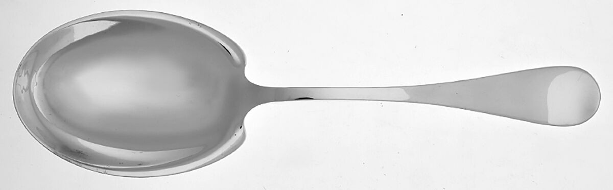 King William-Antique (Sterling, 1870) Large Solid Berry/Casserole Spoon by Tiffany & CO SILVER-1