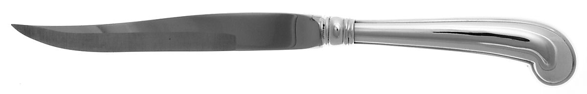 King William-Antique (Sterling, 1870) Individual Steak Knife w/Bevel Blade by Tiffany & CO SILVER-1