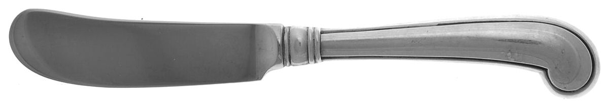 King William-Antique (Sterling, 1870) Butter Spreader Hollow Hdl-Paddle/Stainless Blade by Tiffany & CO SILVER-1
