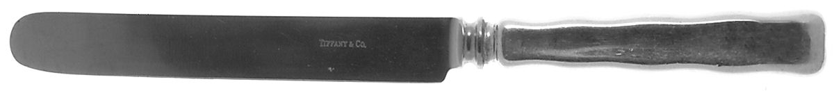 Lap-Over-Edge (Sterling, 1880) Blunt Hollow Knife with Bolster by Tiffany & CO SILVER-1