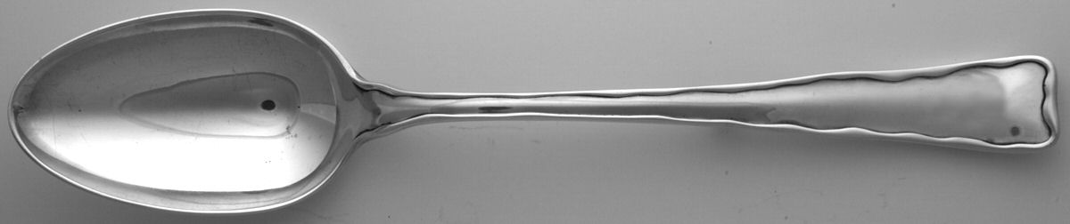 Lap-Over-Edge (Sterling, 1880) Gravy Dressing Spoon Solid with Button Large by Tiffany & CO SILVER-1