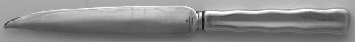 Lap-Over-Edge (Sterling, 1880) Orange Knife Hollow Handle Sterling Blade by Tiffany & CO SILVER-1