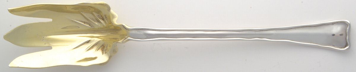 Lap-Over-Edge (Sterling, 1880) Oversize Solid Salad Servng Fork by Tiffany & CO SILVER-1