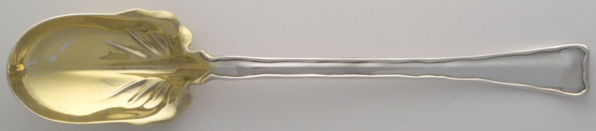 Lap-Over-Edge (Sterling, 1880) Oversize Solid Salad Serving Spoon by Tiffany & CO SILVER-1