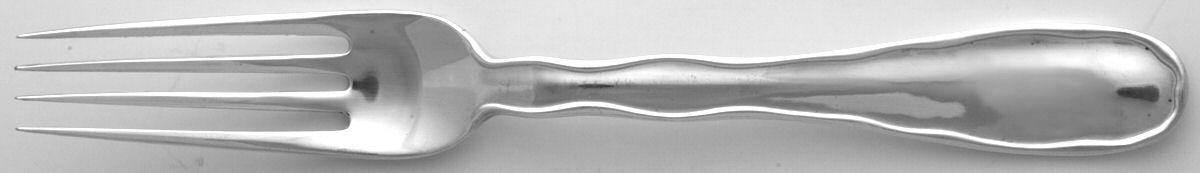 Lap-Over-Edge (Sterling, 1880) Large Dinner Fork by Tiffany & CO SILVER-1