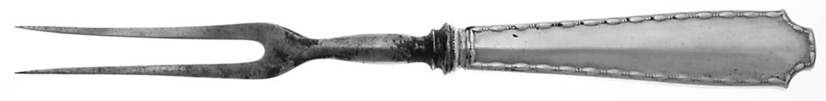 Marquise (Sterling, 1902, No Monograms) Large Stainless-Prong Roast Carving Fork by Tiffany & CO SILVER-1
