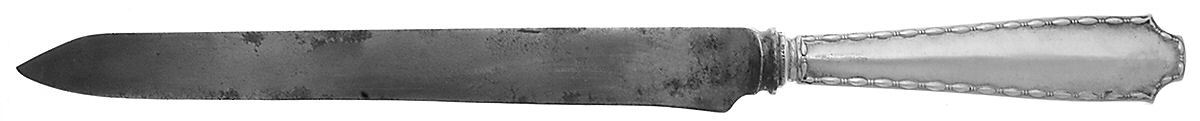 Marquise (Sterling, 1902, No Monograms) Large Stainless Blade Roast Carving Knife by Tiffany & CO SILVER-1