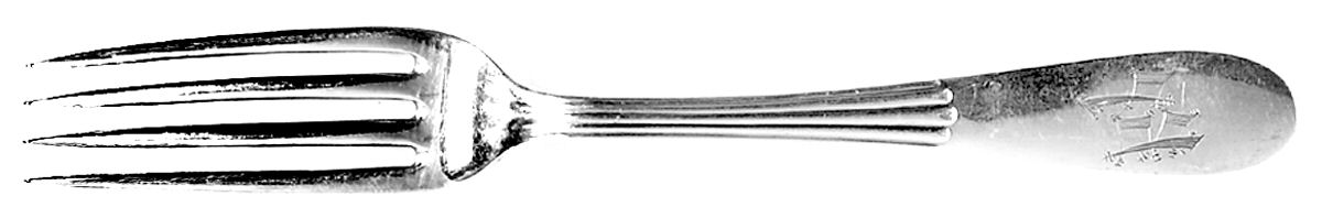 Mt Vernon (Silverplate, 1885) Monogram Fork by Tiffany & CO SILVER-1