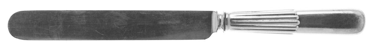 Mt Vernon (Silverplate, 1885) Blunt Hollow Knife with Bolster by Tiffany & CO SILVER-1