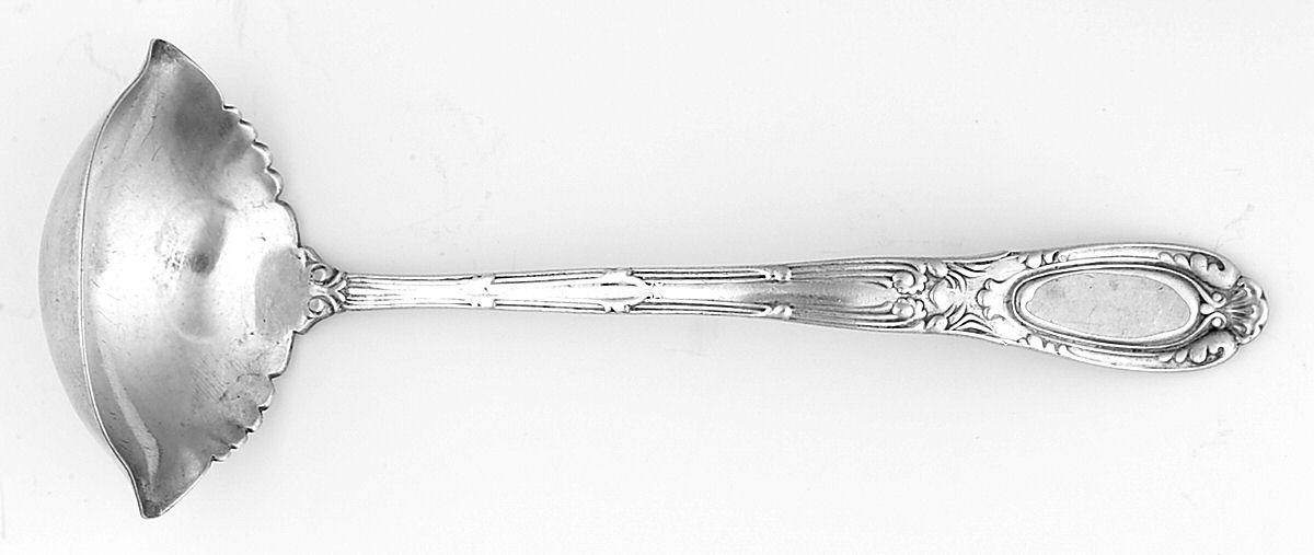Old French (Silverplate, 1889, No Monos) Solid Piece Cream Ladle by Tiffany & CO SILVER-1