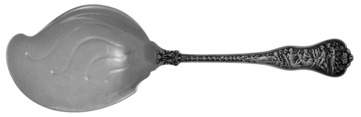Olympian (Sterling, 1878, No Monograms) Solid Fried Oyster Server by Tiffany & CO SILVER-1