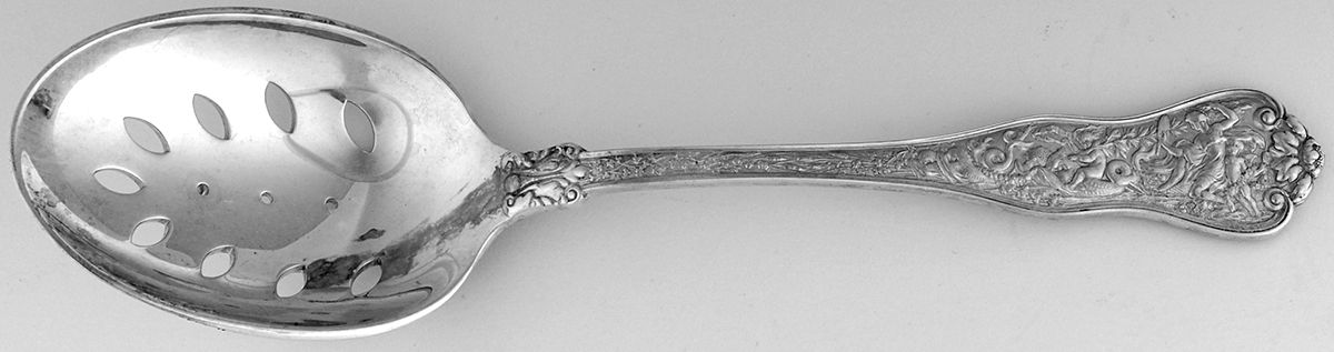 Olympian (Sterling, 1878, No Monograms) Pierced Solid Serving Spoon by Tiffany & CO SILVER-1
