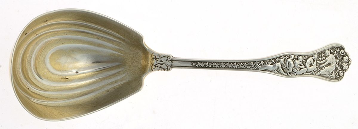 Olympian (Sterling, 1878, No Monograms) Tea Caddy Spoon by Tiffany & CO SILVER-1