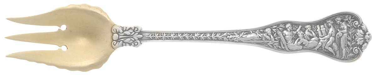 Olympian (Sterling, 1878, No Monograms) 3 Tine Pastry Fork by Tiffany & CO SILVER-1